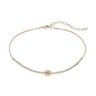 Napier Simulated Crystal Round Halo Choker Necklace, Women's, Gold