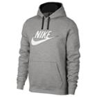 Men's Nike Fleece Pull-over Hoodie, Size: Medium, Grey