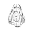 Steel City Stainless Steel Swirl Ring, Women's, Size: 7, Grey