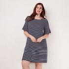 Plus Size Lc Lauren Conrad Bell Sleeve Swing Dress, Women's, Size: 1xl, Blue (navy)