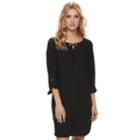 Women's Apt. 9&reg; Grommet Keyhole Shift Dress, Size: Xl, Black