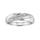 Love Always Diamond Accent Sterling Silver Wedding Band - Men, Size: 11.50, White