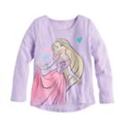 Disney Princess Girls 4-10 Rapunzel Glitter Graphic Tee By Jumping Beans&reg;, Size: 8, Brt Purple