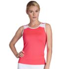 Women's Tail Coral Glam Tressa Crewneck Tennis Tank, Size: Xl, Med Orange