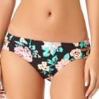 Juniors' California Sunshine Floral Hipster Bikini Bottoms, Women's, Size: Large, Leading Lady