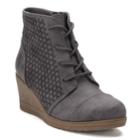 So&reg; Harmony Girls' Wedge Ankle Boots, Size: 13, Grey