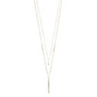 Lc Lauren Conrad Double Strand Cube & Stick Pendant Necklace, Women's, Light Red