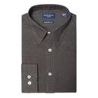 Men's Nick Dunn Modern-fit Dress Shirt, Size: S 32-33, Grey (charcoal)