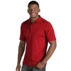 Men's Antigua Inspire Classic-fit Diamond Performance Polo, Size: Medium, Dark Red