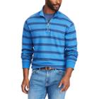 Big & Tall Chaps Classic-fit Reversible Quarter-zip Pullover, Men's, Size: 3xl Tall, Blue
