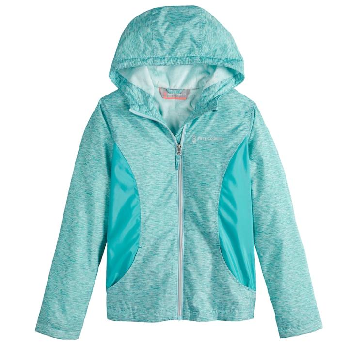 Girls 7-16 Free Country Windshear Lightweight Jacket, Size: 14, Lt Green