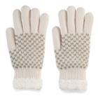 Sonoma Goods For Life&trade; Women's Bird's-eye Cozy Lined Knit Gloves, Natural