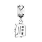 Logoart Detroit Tigers Sterling Silver Team Logo Charm, Grey