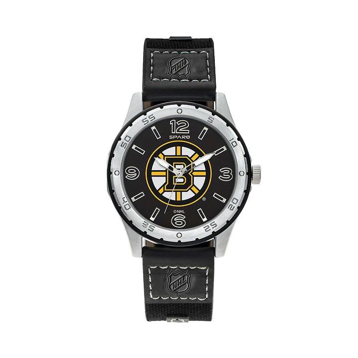 Sparo Men's Player Boston Bruins Watch, Black