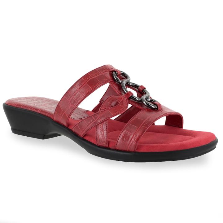 Easy Street Torrid Women's Mules, Size: 8.5 Wide, Brt Red