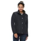 Women's Weathercast Quilted Faux-fur Lined Jacket, Size: Small, Grey