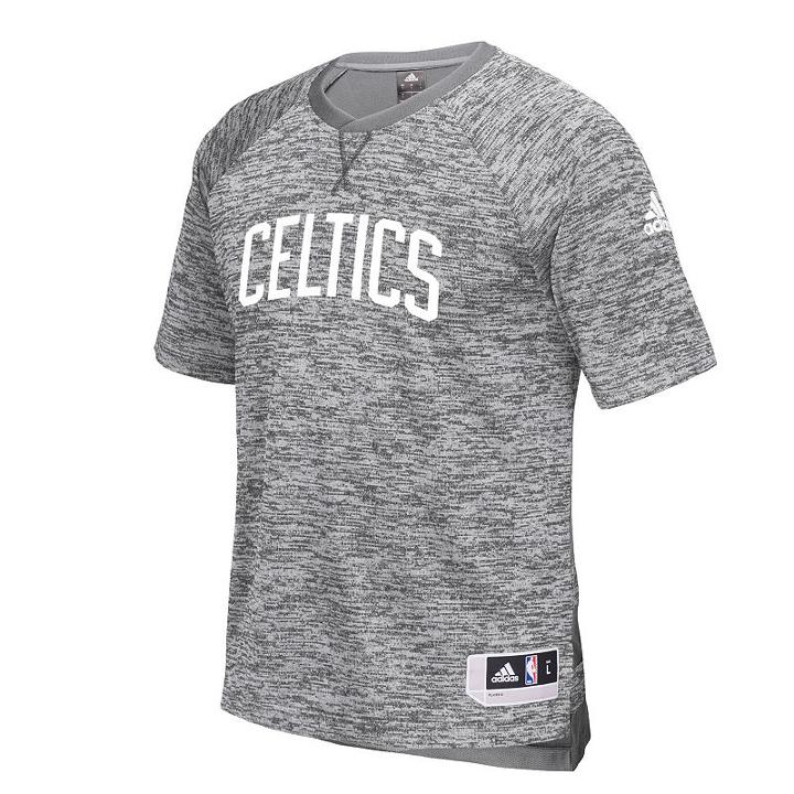 Men's Adidas Boston Celtics On Court Shooter Tee, Size: Xl, Grey