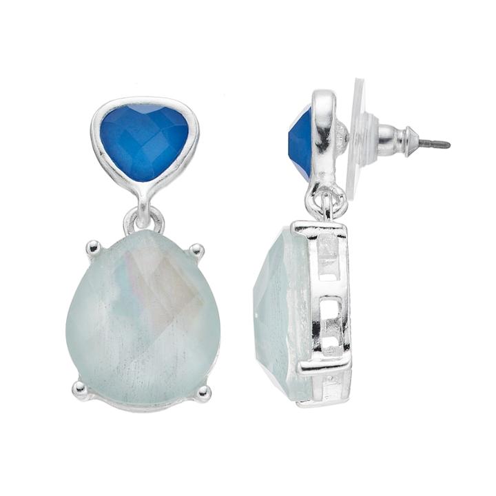 Dana Buchman Blue Simulated Crystal Teardrop, Women's