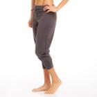 Women's Balance Collection Slouch Jogger Capris, Size: Small, Dark Grey
