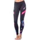 Women's Pl Movement By Pink Lotus Active Printed Yoga Leggings, Size: Large, Black