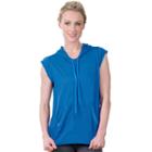 Women's Soybu Capetown Cap Sleeve Hoodie, Size: Small, Blue Other