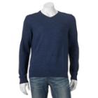 Big & Tall Apt. 9&reg; Modern-fit Merino V-neck Sweater, Men's, Size: 4xb, Blue (navy)