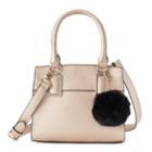 Apt. 9&reg; Sugar Pom-pom Mini Satchel, Women's, Lt Beige