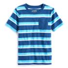 Boys 4-10 Jumping Beans&reg; Striped Pocket Tee, Size: 7, Med Blue