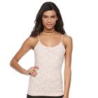 Juniors' Candie's&reg; Scoopneck Lace Cami, Girl's, Size: Xs, Brt Pink