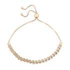 Stella Grace Sterling Silver 1/4 Carat T.w. Diamond S-link Bolo Bracelet, Women's, Size: 9, White