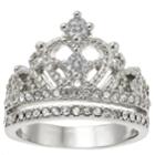 Silver Tone Crown Ring, Women's, Size: 7