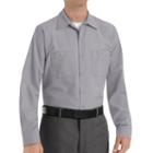 Red Kap, Big & Tall Classic-fit Industrial Button-down Work Shirt, Men's, Size: 4xb, Grey
