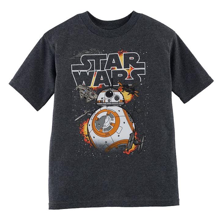 Boys 4-7 Star Wars Bb8 Graphic Tee, Size: 5-6, Dark Grey