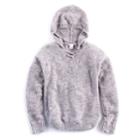 Girls 7-16 Size Mudd&reg; Lace-up Chenille Sweater Hoodie, Size: 14, Med Grey