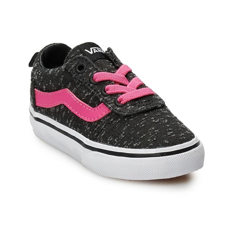 Vans Ward Toddler Girls' Shoes, Size: 7 T, Black