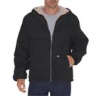 Men's Dickies Sherpa-lined Hooded Jacket, Size: Xxl, Black