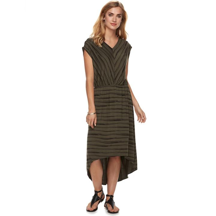 Women's Apt. 9&reg; High-low Maxi Dress, Size: Small, Dark Green