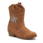 Jumping Beans&reg; Chrissa Toddler Girls' Cowboy Boots, Size: 6 T, Brown