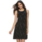 Women's Apt. 9&reg; A-line Tank Dress, Size: Medium, Black