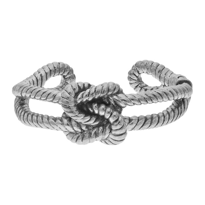 Sterling Silver Love Knot Cuff Bracelet, Women's