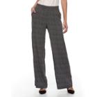 Women's Dana Buchman Challis Wide-leg Pants, Size: Large, Black