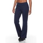 Women's Tek Gear&reg; Knit Bootcut Workout Pants, Size: Small, Dark Blue