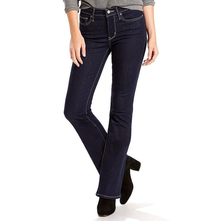 Women's Levi's&reg; Slimming Bootcut Jeans, Size: 18/34short, Dark Blue