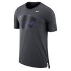 Men's Nike Kansas State Wildcats Dri-fit Mesh Back Travel Tee, Size: Xl, Grey (anthracite)