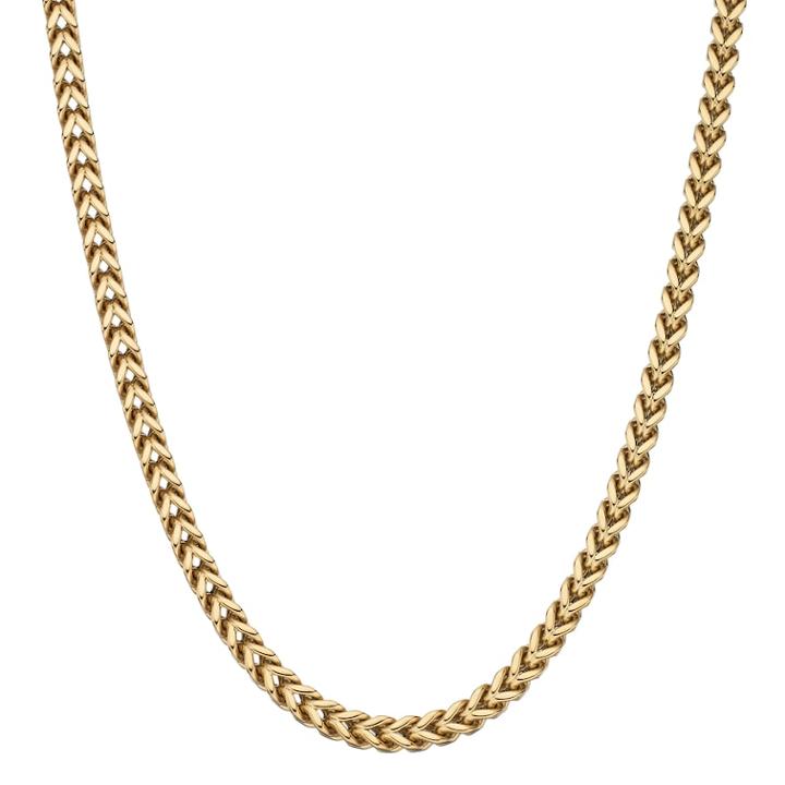 Lynx Men's Gold Tone Stainless Steel Foxtail Chain Necklace - 30 In, Size: 30