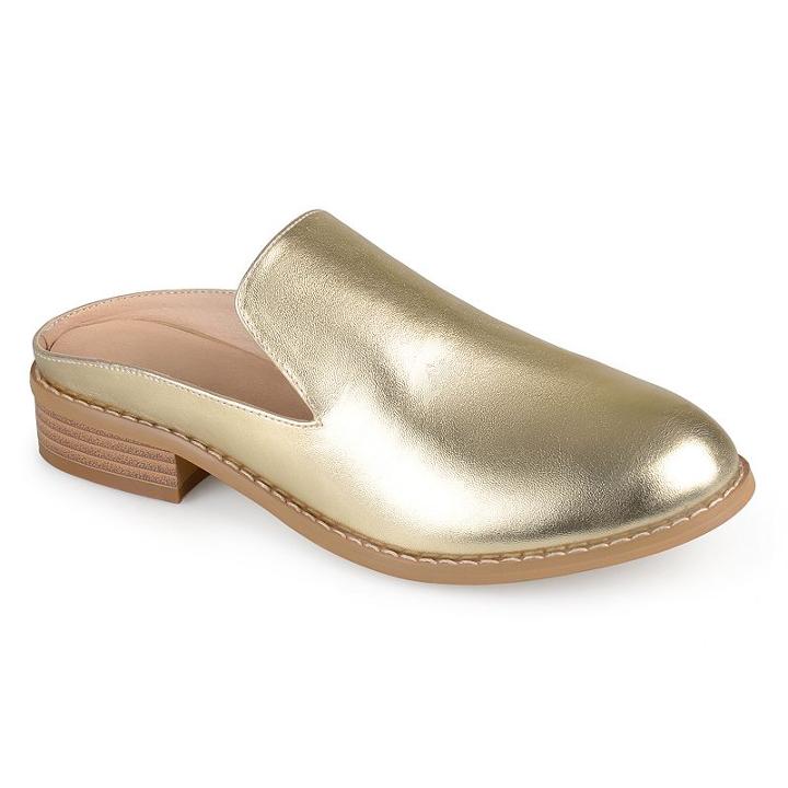 Journee Collection Charly Women's Mules, Size: 8.5, Gold