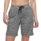 Women's Tek Gear&reg; Drawstring Bermuda Shorts, Size: Small, Dark Grey