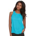 Petite Apt. 9&reg; Georgette Tank, Women's, Size: M Petite, Turquoise/blue (turq/aqua)