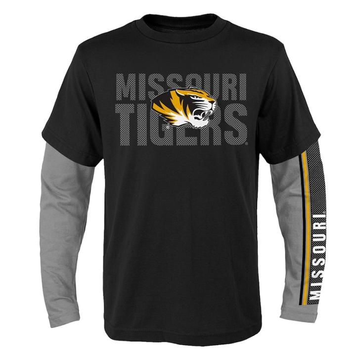 Boys 8-20 Missouri Tigers Playmaker Tee Set, Size: M 10-12, Black