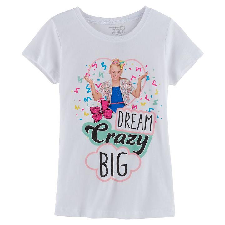 Girls 7-16 Jojo Siwa Dream Crazy Big Tee, Girl's, Size: Large, White